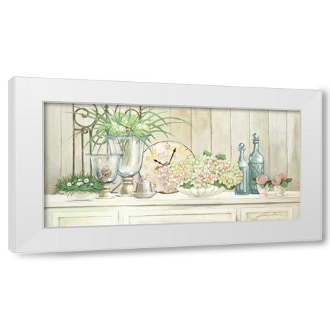 Timeless White Modern Wood Framed Art Print by Moore, Linda