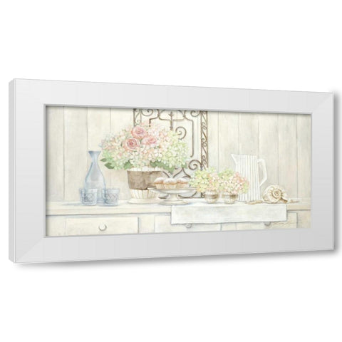 Sunday Afternoon White Modern Wood Framed Art Print by Moore, Linda