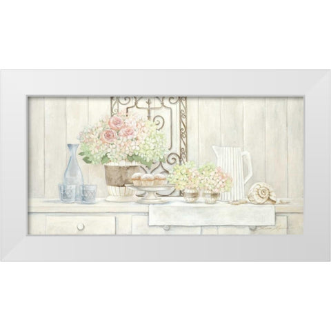 Sunday Afternoon White Modern Wood Framed Art Print by Moore, Linda
