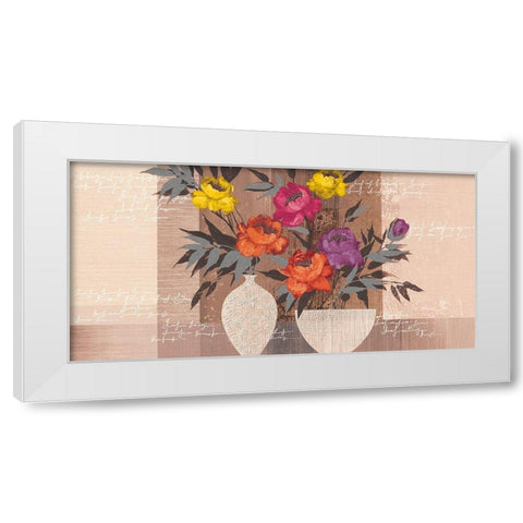 COLOR BEAUTY I White Modern Wood Framed Art Print by Christina