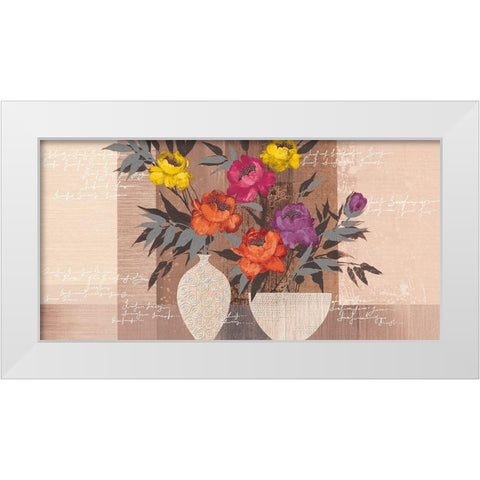 COLOR BEAUTY I White Modern Wood Framed Art Print by Christina