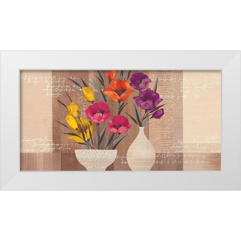 COLOR BEAUTY II White Modern Wood Framed Art Print by Christina
