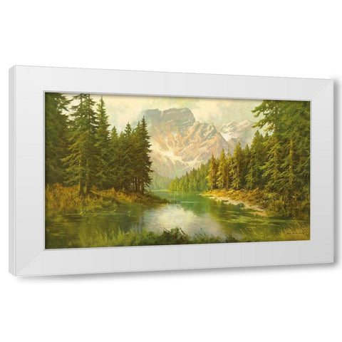 LAKE PRAGSER White Modern Wood Framed Art Print by Bochmann, Joh.