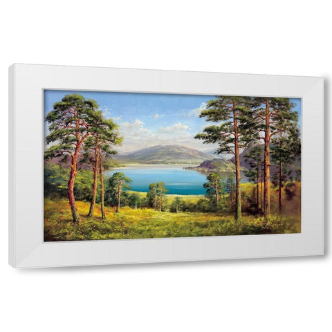 OTMUCHOW LAKE White Modern Wood Framed Art Print by Buchner, H.