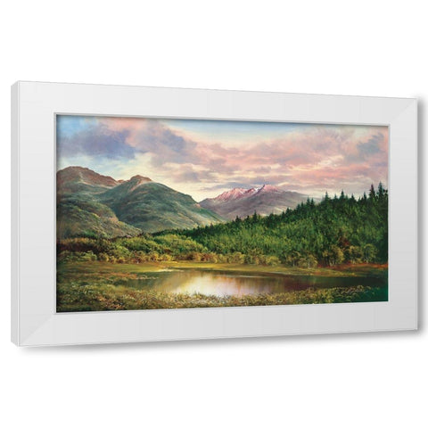 IDYLLIC VIEW White Modern Wood Framed Art Print by Glassl, Helmut