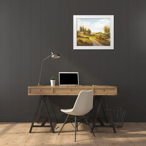 MY FAVOURITE RETREAT White Modern Wood Framed Art Print by Weber, Max