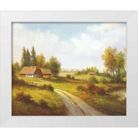 MY FAVOURITE RETREAT White Modern Wood Framed Art Print by Weber, Max
