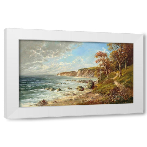 BALTIC SEA COST II White Modern Wood Framed Art Print by Buchner, H.