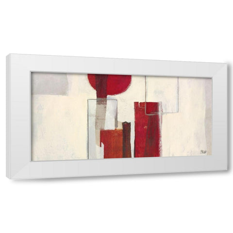 Red II White Modern Wood Framed Art Print by Verbeek-Van Den Broek