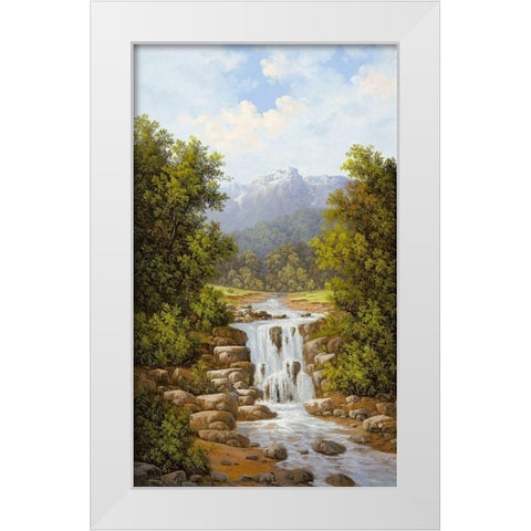 TATRA I White Modern Wood Framed Art Print by Slava