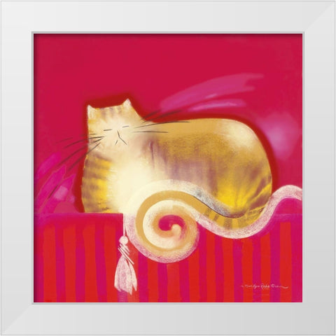 SAMSON White Modern Wood Framed Art Print by Robertson, Marilyn