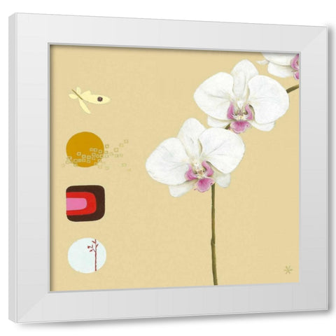 Orchid I White Modern Wood Framed Art Print by Gore, Ally-Reader, Robert
