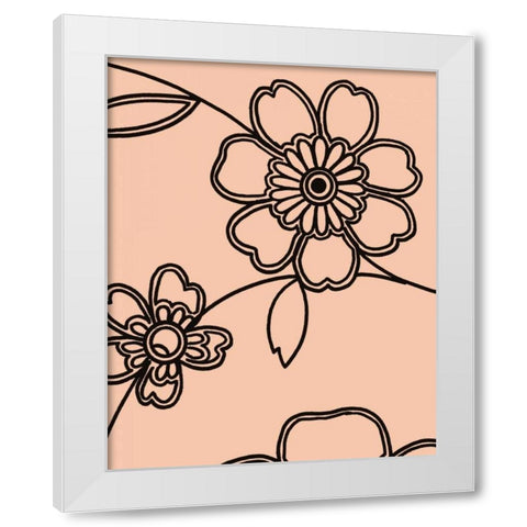 Accord IV White Modern Wood Framed Art Print by Design Show