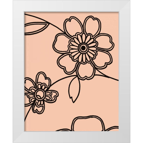 Accord IV White Modern Wood Framed Art Print by Design Show