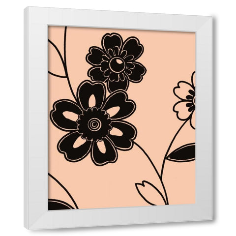Accord V White Modern Wood Framed Art Print by Design Show