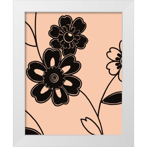 Accord V White Modern Wood Framed Art Print by Design Show