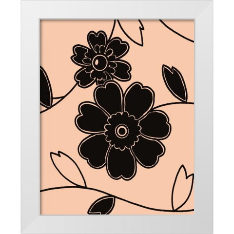 Accord VI White Modern Wood Framed Art Print by Design Show