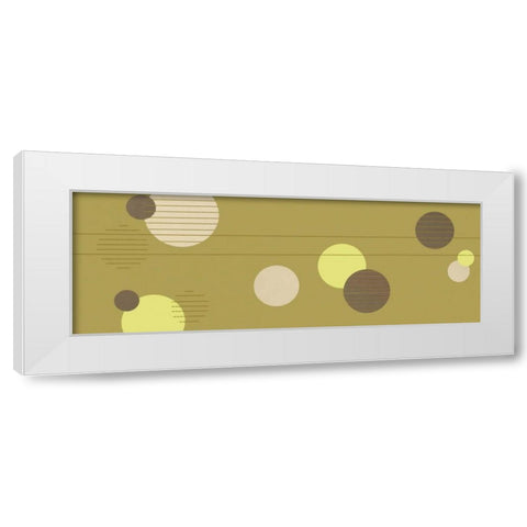 Cosmic Orbs I White Modern Wood Framed Art Print by Design Show