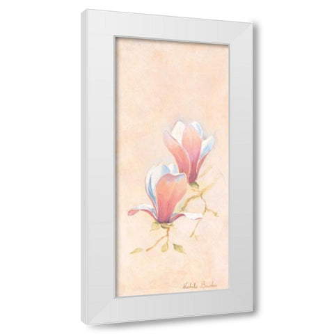 Magnolia 3-3 White Modern Wood Framed Art Print by Boucher, Nathalie