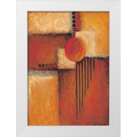 Orange II White Modern Wood Framed Art Print by Kaufman, Judy