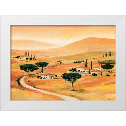 Tuscany III White Modern Wood Framed Art Print by Renee