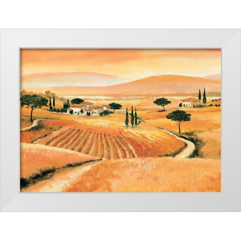 Tuscany IV White Modern Wood Framed Art Print by Renee