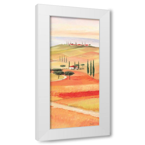 Tuscan Village III White Modern Wood Framed Art Print by Renee