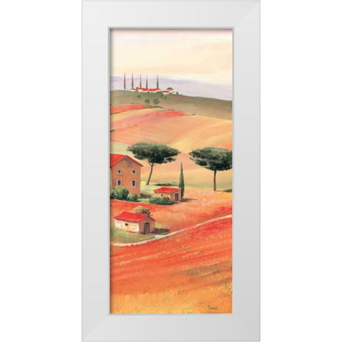 Tuscan Vilage VI White Modern Wood Framed Art Print by Renee