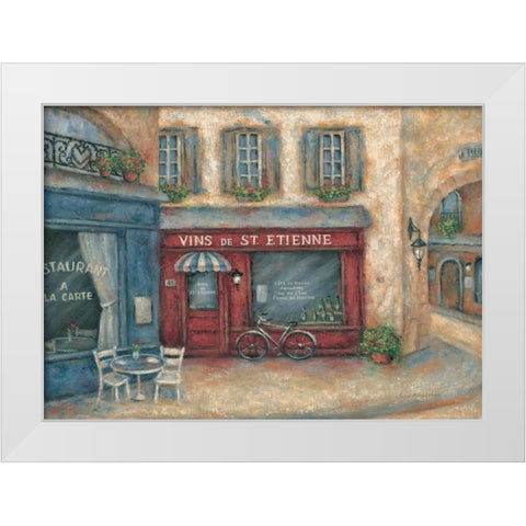 Vins St. Etienne White Modern Wood Framed Art Print by Kaufman, Judy