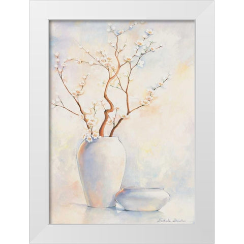 White vase II White Modern Wood Framed Art Print by Boucher, Nathalie