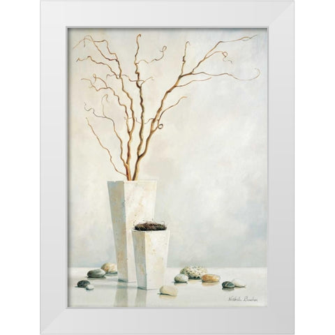 Twigs I White Modern Wood Framed Art Print by Boucher, Nathalie