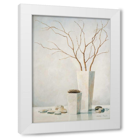 Twigs II White Modern Wood Framed Art Print by Boucher, Nathalie