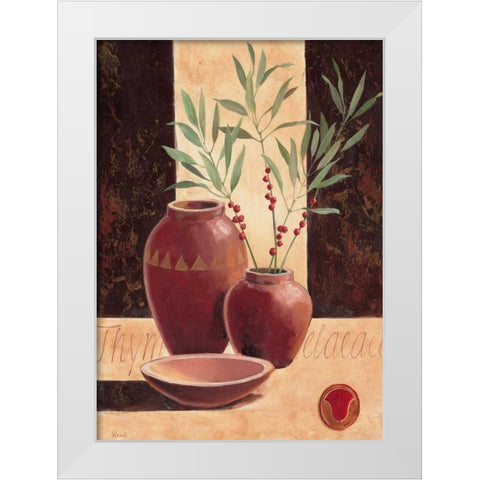 Tyme White Modern Wood Framed Art Print by Renee