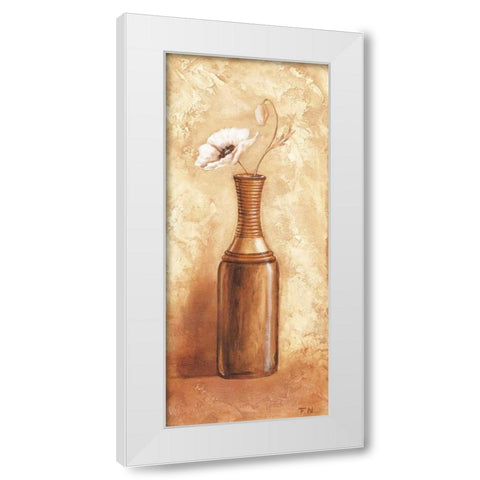 Daisy in vase I White Modern Wood Framed Art Print by Nauts, Frans