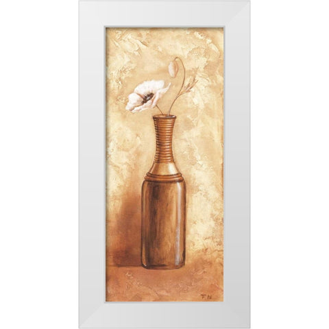 Daisy in vase I White Modern Wood Framed Art Print by Nauts, Frans