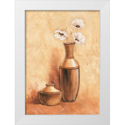 Daisy in vase II White Modern Wood Framed Art Print by Nauts, Frans