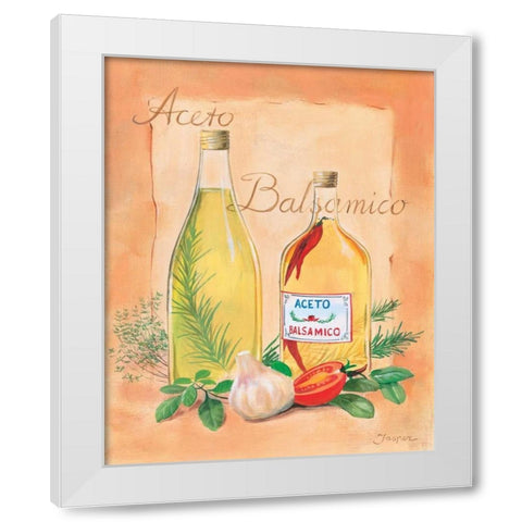 Balsamico White Modern Wood Framed Art Print by Jasper