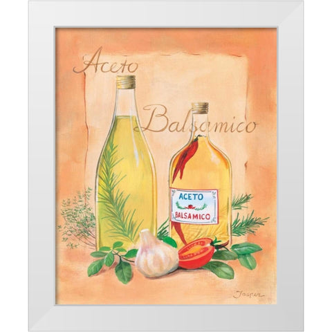 Balsamico White Modern Wood Framed Art Print by Jasper
