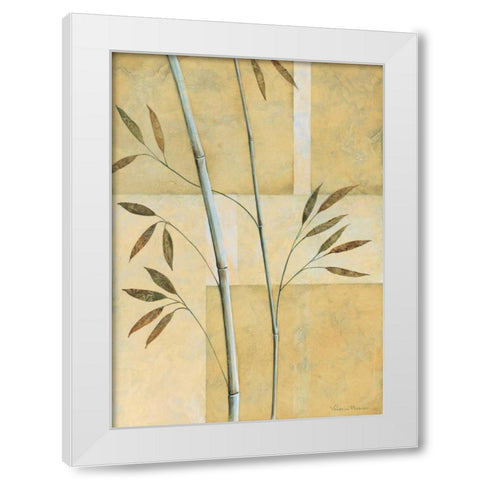 Bamboo II White Modern Wood Framed Art Print by Prosnov, Valerie