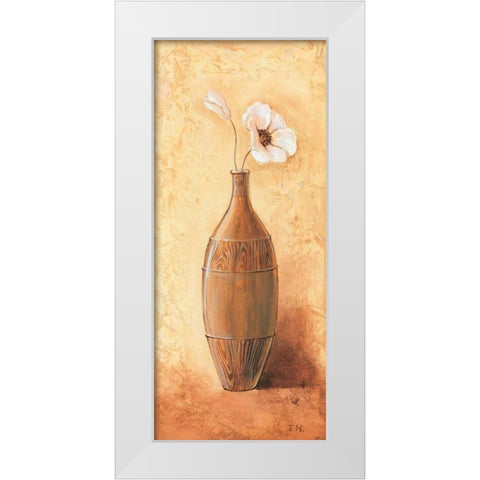 Morning Daisy III White Modern Wood Framed Art Print by Nauts, Frans