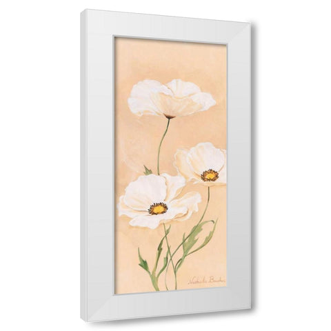 White poppy I White Modern Wood Framed Art Print by Boucher, Nathalie