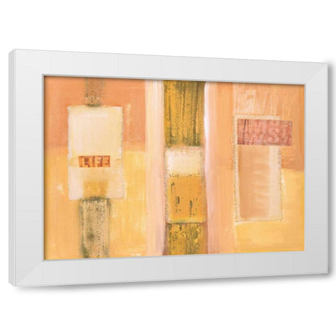 Harmony I White Modern Wood Framed Art Print by Gehring, Irmtraud