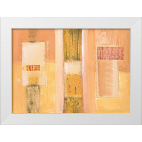 Harmony I White Modern Wood Framed Art Print by Gehring, Irmtraud