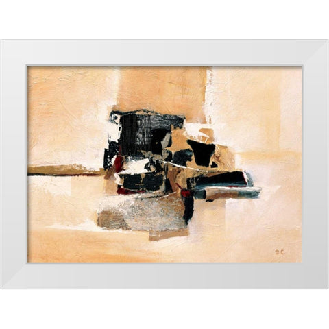 Structure II White Modern Wood Framed Art Print by Christiaans, Dien