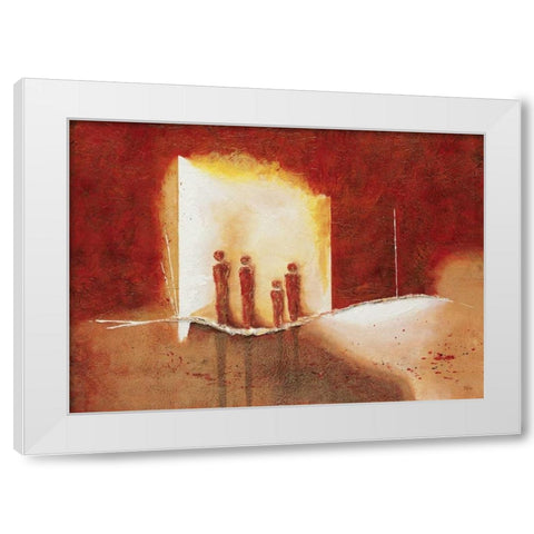 Far away I White Modern Wood Framed Art Print by Christiaans, Dien