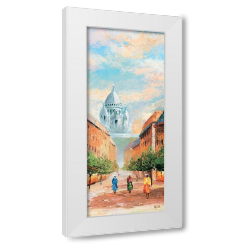 Paris VII White Modern Wood Framed Art Print by Renee