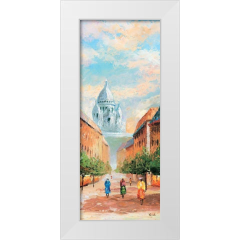 Paris VII White Modern Wood Framed Art Print by Renee