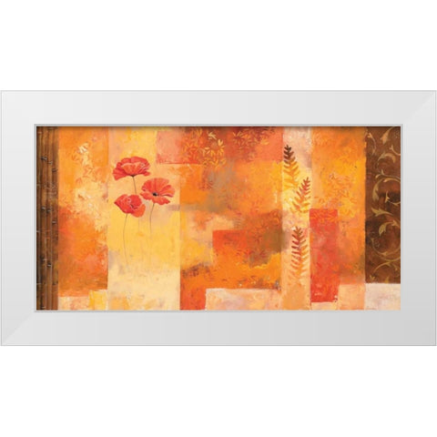 Lush floral II White Modern Wood Framed Art Print by Boucher, Nathalie