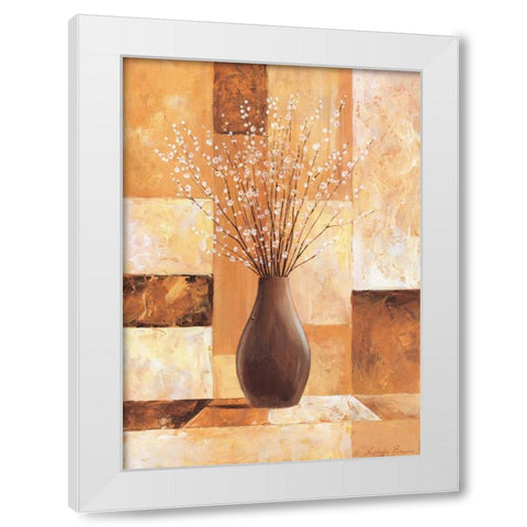 Twigs with white I White Modern Wood Framed Art Print by Boucher, Nathalie