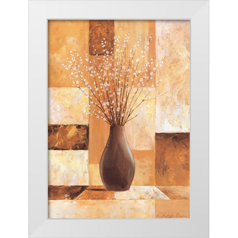 Twigs with white I White Modern Wood Framed Art Print by Boucher, Nathalie